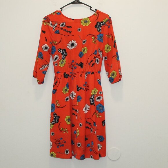 Dream of Me Red Floral Dress Size Medium - Picture 2 of 11